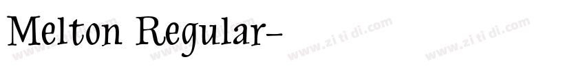 Melton Regular字体转换